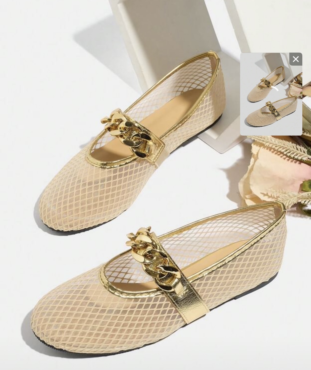 Ballerines dorées 🌼